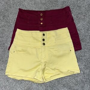 2-refuge Sexy pocket short cuffed leg 2 1-4” inseam shorts USA 8